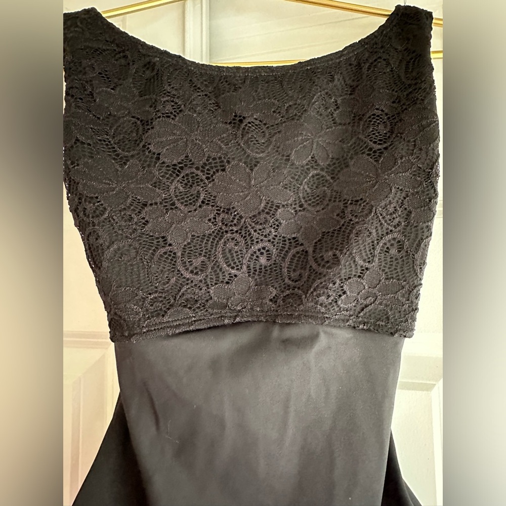 Class In Black Lace Leotard